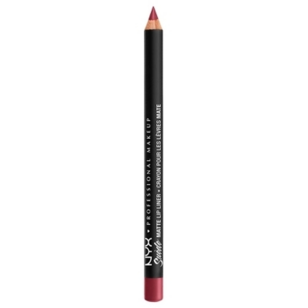 NYX Makeup Suede Matte Velvet Smooth Lip Liner - Vegan Formula - Cherry Skies